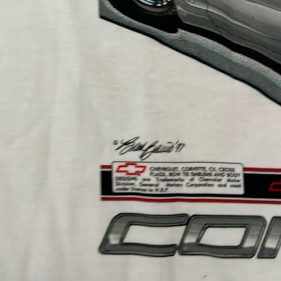 Vintage 1997 Chevrolet Corvette C5 Tshirt NWT - Picture 4 of 6